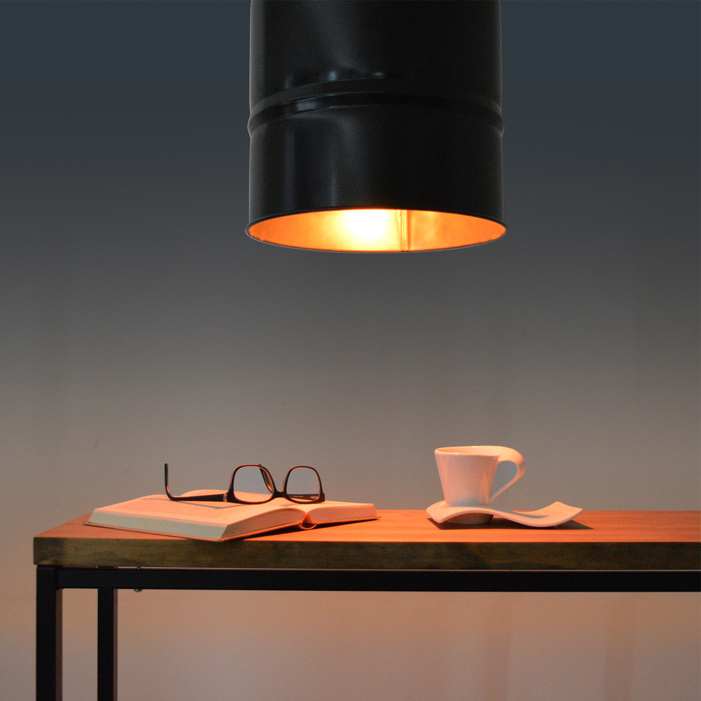 Lámpara Techo Bidón con Bombilla Led Multicolor