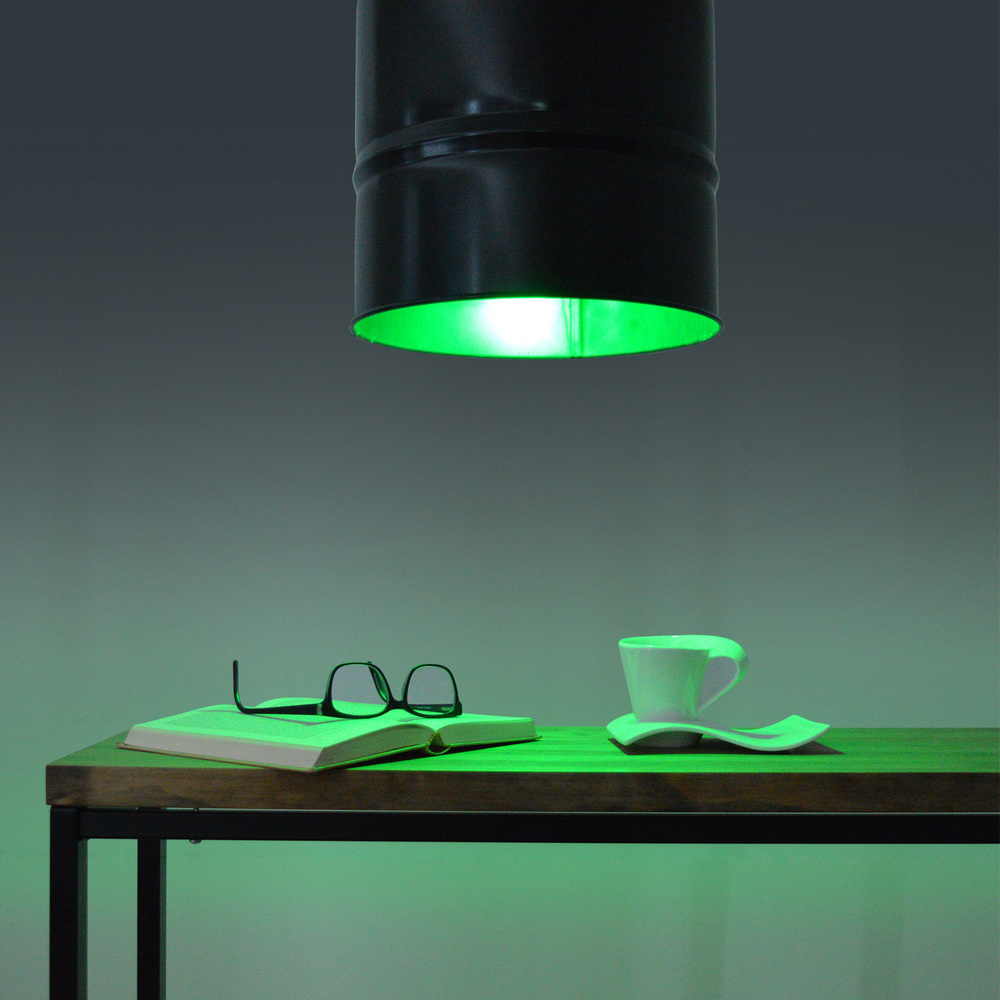 Lámpara Techo Bidón con Bombilla Led Multicolor