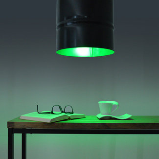 Lámpara Techo Bidón con Bombilla Led Multicolor