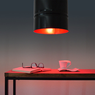 Lámpara Techo Bidón con Bombilla Led Multicolor