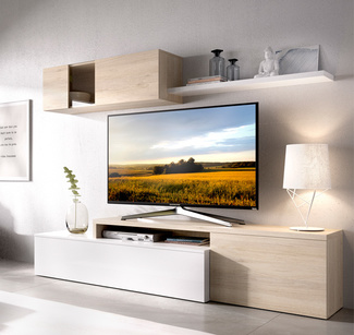 Conjunto Salón de Televisión Elle Compacto