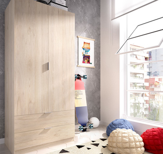 Armario Essen 2 Puertas y 2 Cajones 52 x 81 x 184 cm