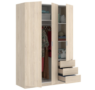 Armario Essen 3 Puertas y 3 Cajones 52 x 121 x 184 cm