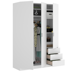 Armario Essen 3 Puertas y 3 Cajones 52 x 121 x 184 cm