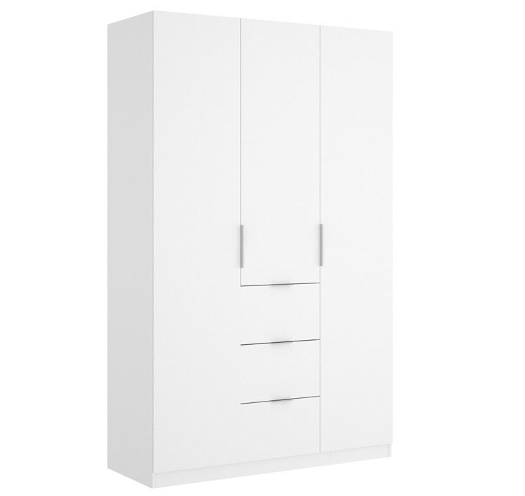 Armario Essen 3 Puertas Blanco Brillo 52 x 135 x 204 cm
