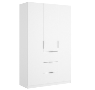 Armario Essen 3 Puertas Blanco Brillo 52 x 135 x 204 cm
