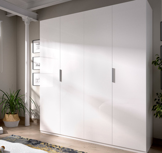 Armario Essen 4 Puertas Blanco Brillo 52 x 180 x 204 cm