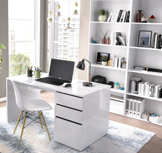 Mesa Escritorio Shiro con 2 Cajones 