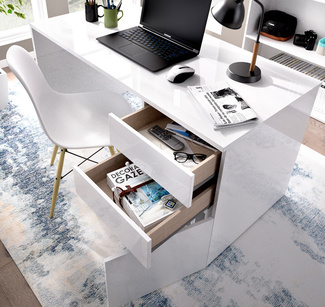 Mesa Escritorio Shiro con 2 Cajones 
