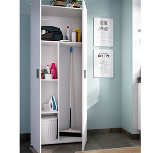 Armario Multiusos Escobero Fit con 2 Puertas 