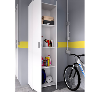 Armario Multiusos Fit con 2 Puertas y 3 Baldas