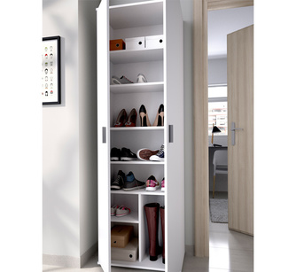Armario Multiusos Fit con 2 Puertas y 6 Baldas