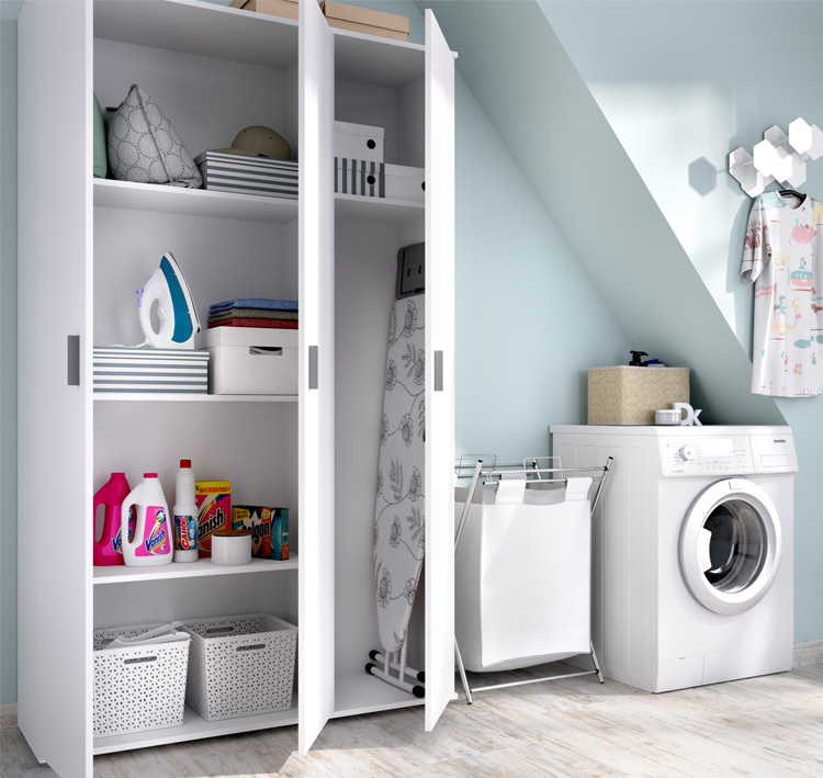 Armario Multiusos Escobero Fit 3 Puertas