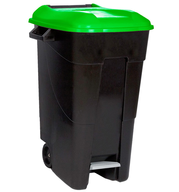 Contenedor de Reciclaje con Ruedas y Pedal 120 Litros Ref.4230