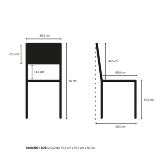 Silla iCub Sostenible Industrial Desmontable de Madera 