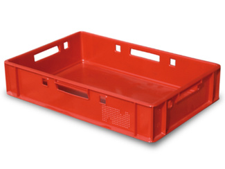 Cajón Euro Pool Apilable Cerrado 40x60x12.5cm Ref.E-1
