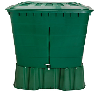 Depósito de Agua Lluvia Rectangular Verde