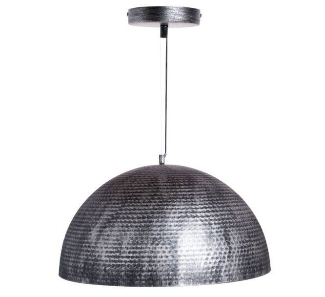 Lámpara de Techo Helmet de Hierro Plateado 60 x 35 cm