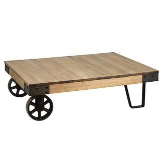 Mesa de Centro Sofá Bristol Ruedas y Patas 80 x 113 x 32 