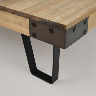 Mesa de Centro Sofá Bristol Ruedas y Patas 80 x 113 x 32 