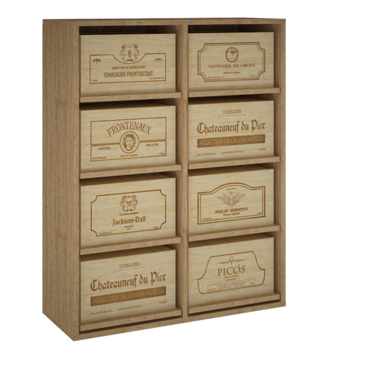 Botellero para cajas de vino de 6 botellas EX2541