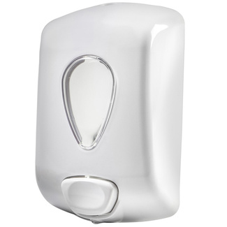 Dispensador Manual con Pulsador 1000 ml de Abs Blanco