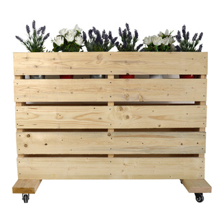 Jardinera Palet con Ruedas Nature