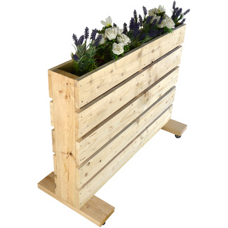 Jardinera Palet con Ruedas Nature