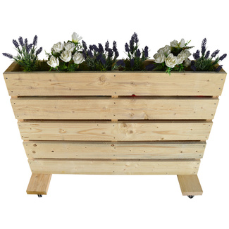 Jardinera Palet con Ruedas Nature