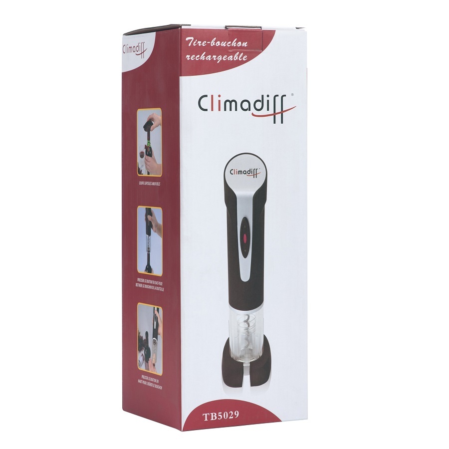 Sacacorchos Eléctrico Climadiff Recargable Ref.TB5029