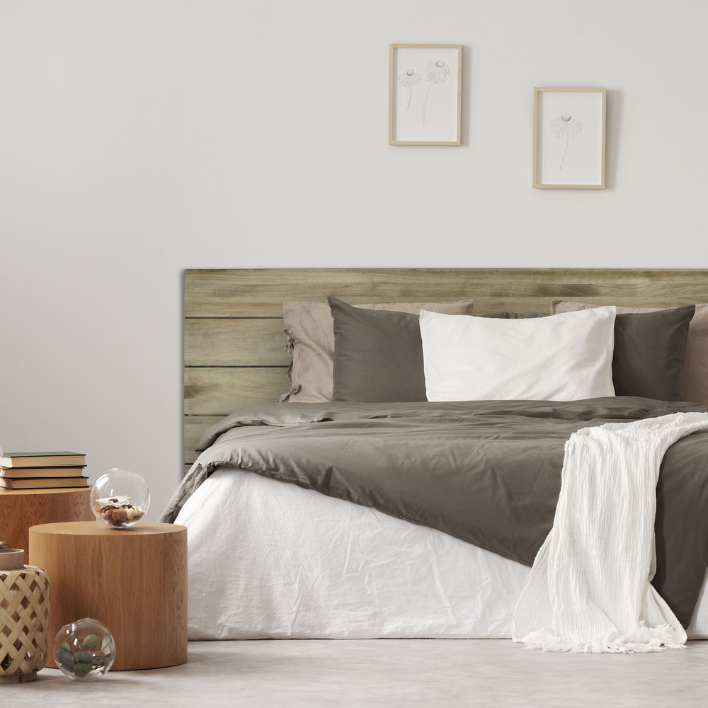 Cabecero 5 Horizontales de Madera 60 x 150 cm Efecto Vintage