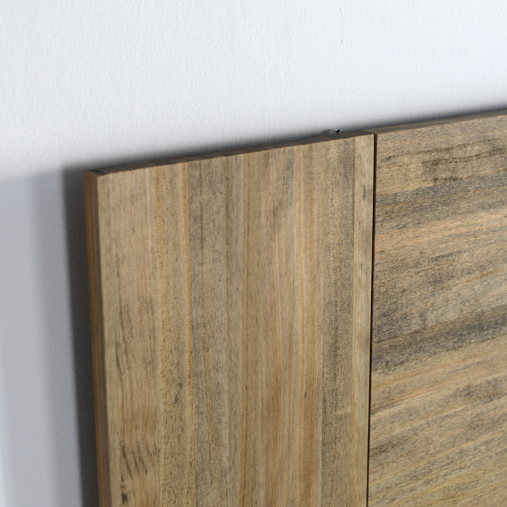 Cabecero 3 Partes Finas de Madera 60 x 150 cm Efecto Vintage