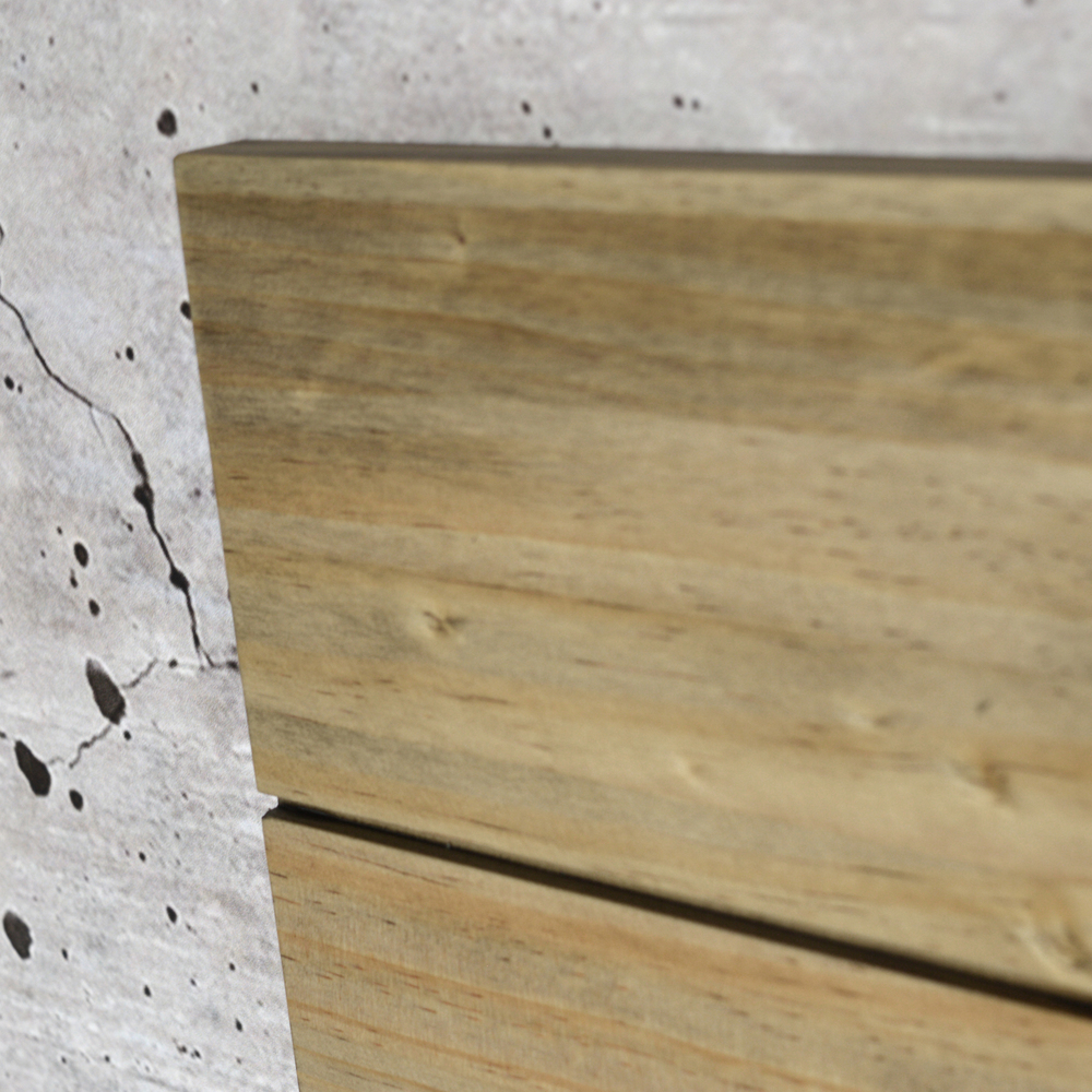 Cabecero 4 Horizontales de Madera 60 x 150 cm Efecto Vintage 