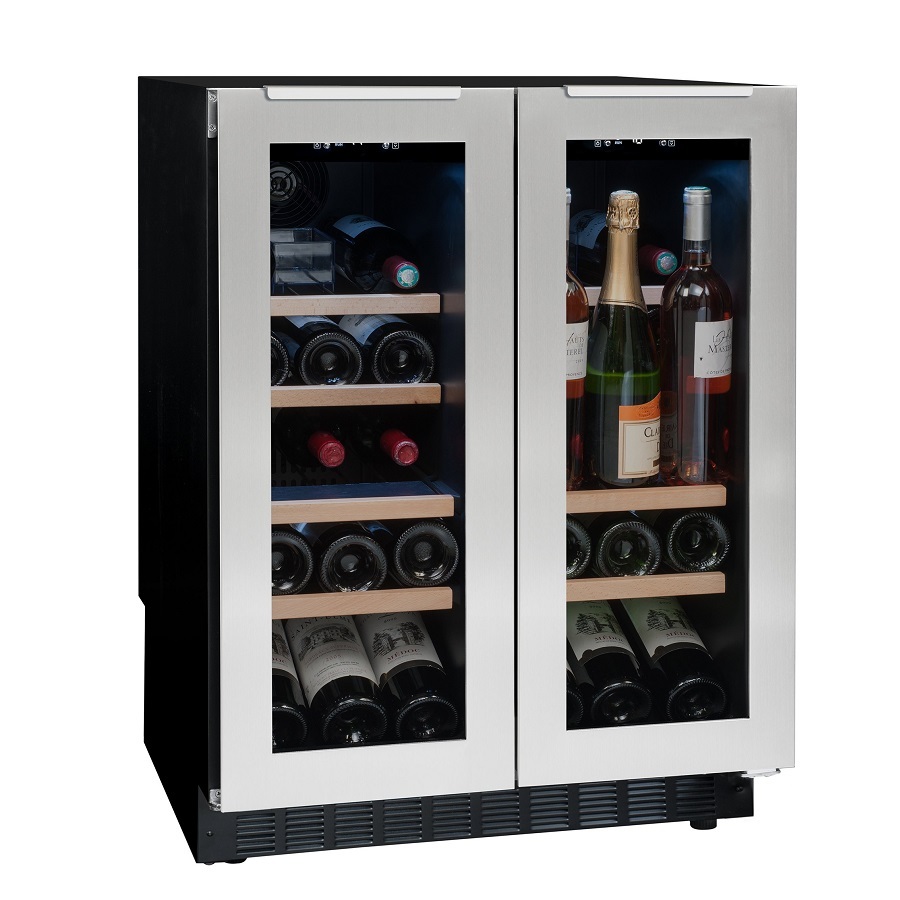 Vinoteca encastrable 2 puertas 49 botellas Avintage AVU48DPX1
