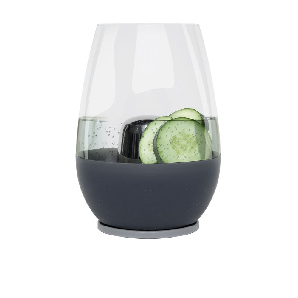 Vaso auto enfriado de vidrio para vino, de 650 ml.