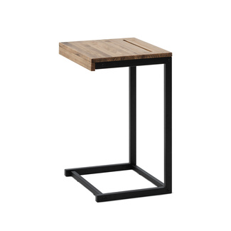 Mesita Ordenador Sofá ECO 50cm Industrial Negro Efecto Vintage