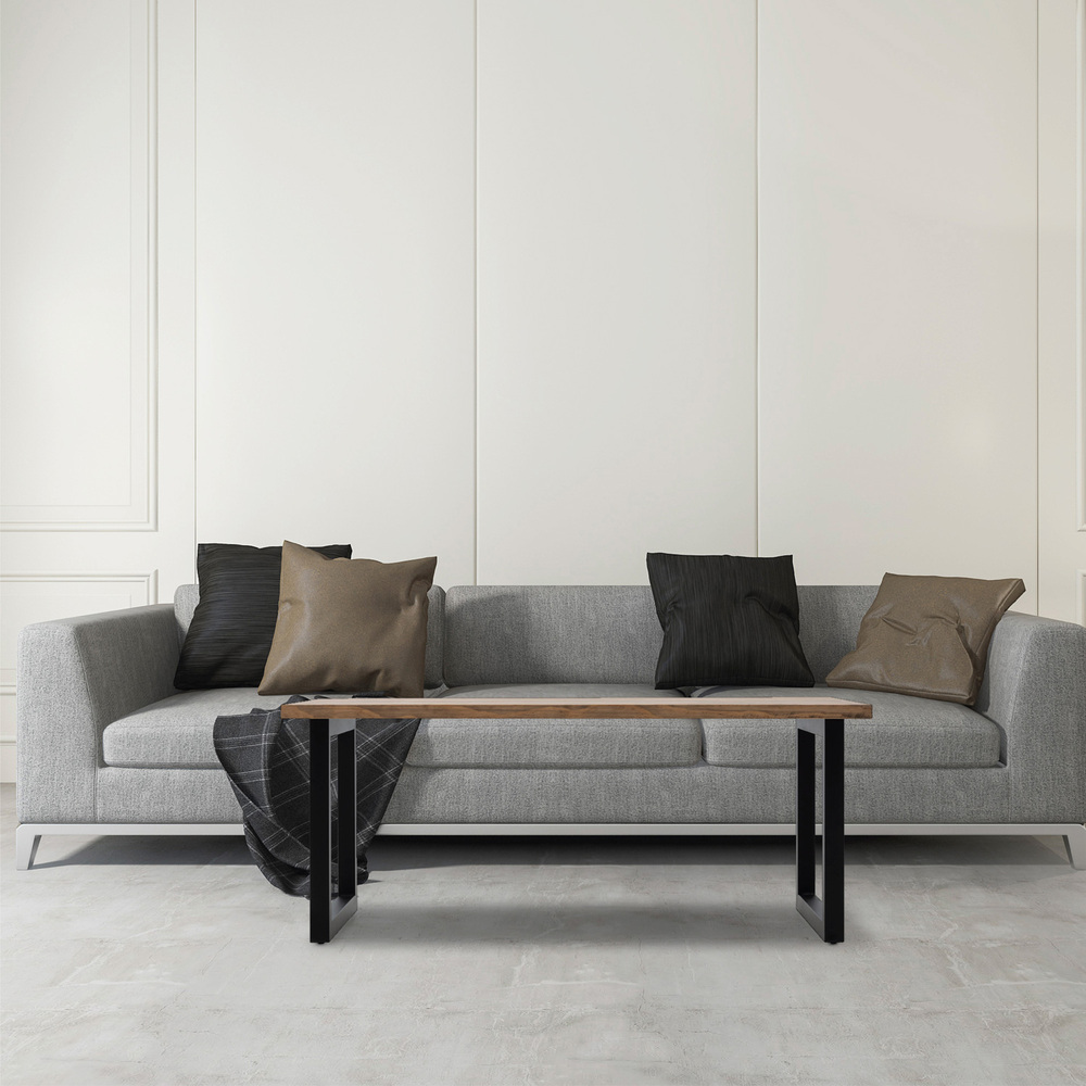 Mesa de Centro iCub Strong ECO Box Furniture Negro Efecto Vintage 
