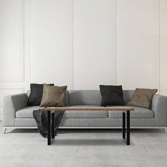 Mesa de Centro iCub Strong ECO Box Furniture Negro Efecto Vintage 
