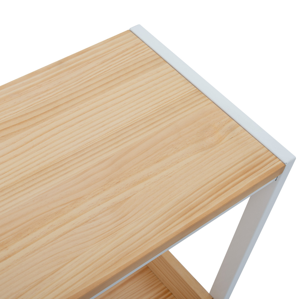 Consola iCub ECO Box Furniture Blanca Natural con Bandeja 