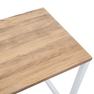 Mesa de Oficina iCub Strong Box Furniture Blanca Efecto Vintage