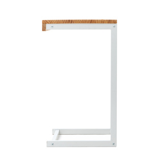 Mesita Ordenador Sofá ECO 50cm Industrial Blanco Natural 