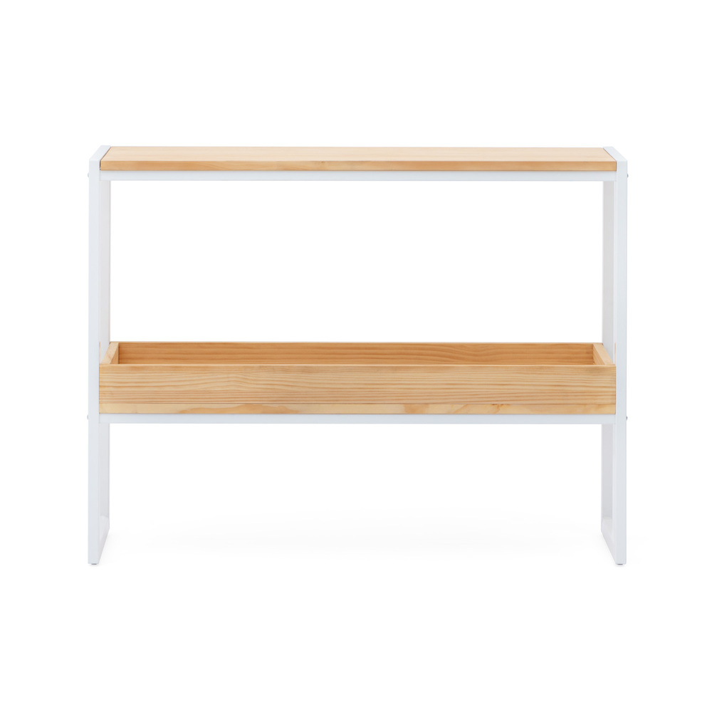 Consola iCub ECO Box Furniture Blanca Natural con Bandeja 