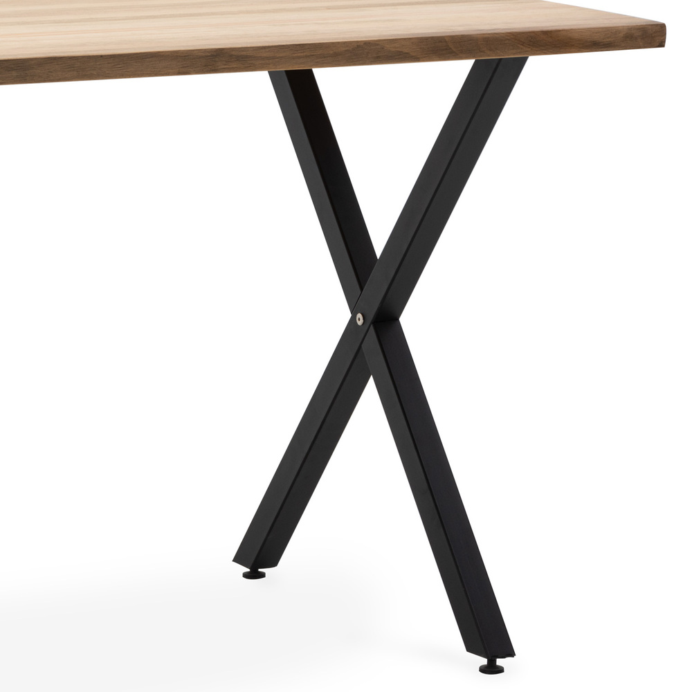 Mesa Estudio Industrial Pata X ECO Box Furniture Negro Efecto Vintage