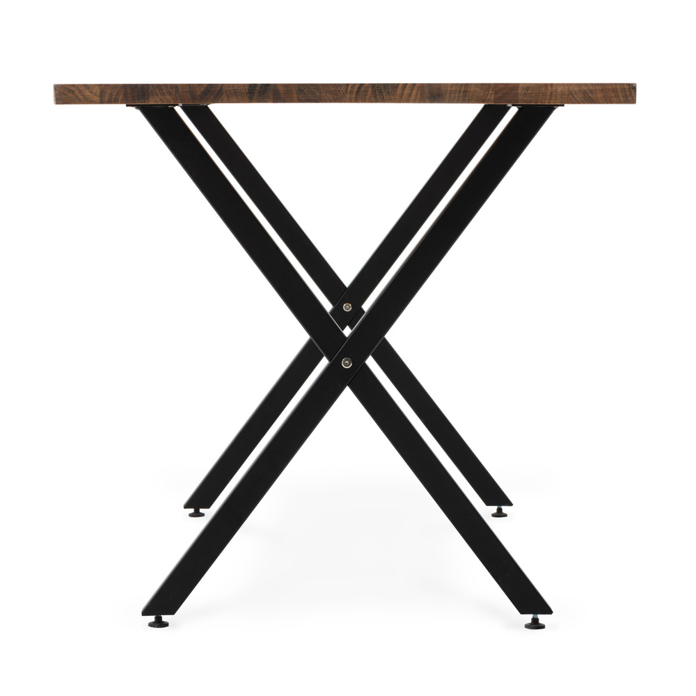 Mesa Estudio Industrial Pata X ECO Box Furniture Negro Efecto Vintage