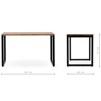Mesa de Oficina iCub Strong ECO Negra Efecto Vintage Industrial Box Furniture