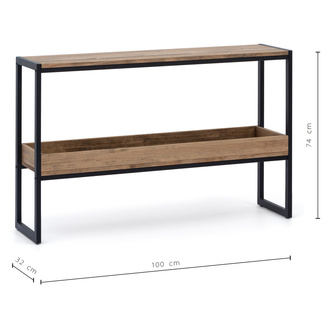 Consola con Bandeja de Madera iCub Industrial ECO Box Furniture 