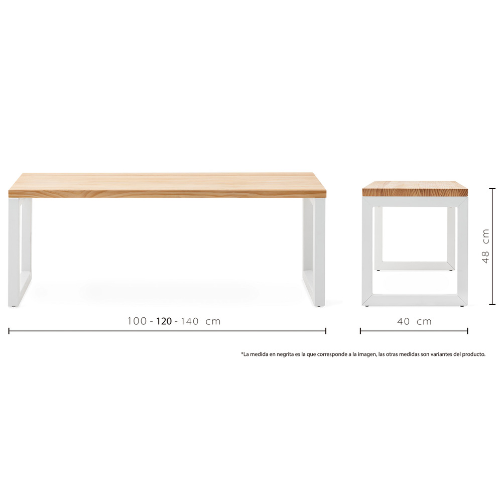 Banco iCub Strong ECO Blanco Natural Box Furniture 
