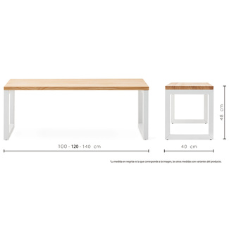 Banco iCub Strong ECO Blanco Natural Box Furniture 