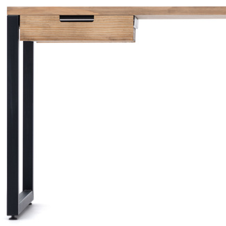 Mesa iCub Strong ECO con Cajón Negro Efecto Vintage 
