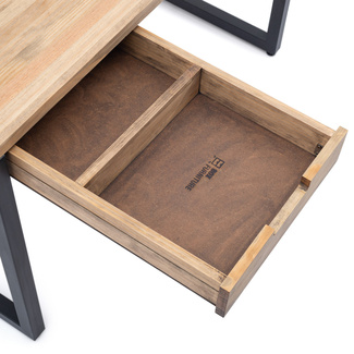 Mesa iCub Strong ECO con Cajón Negro Efecto Vintage 